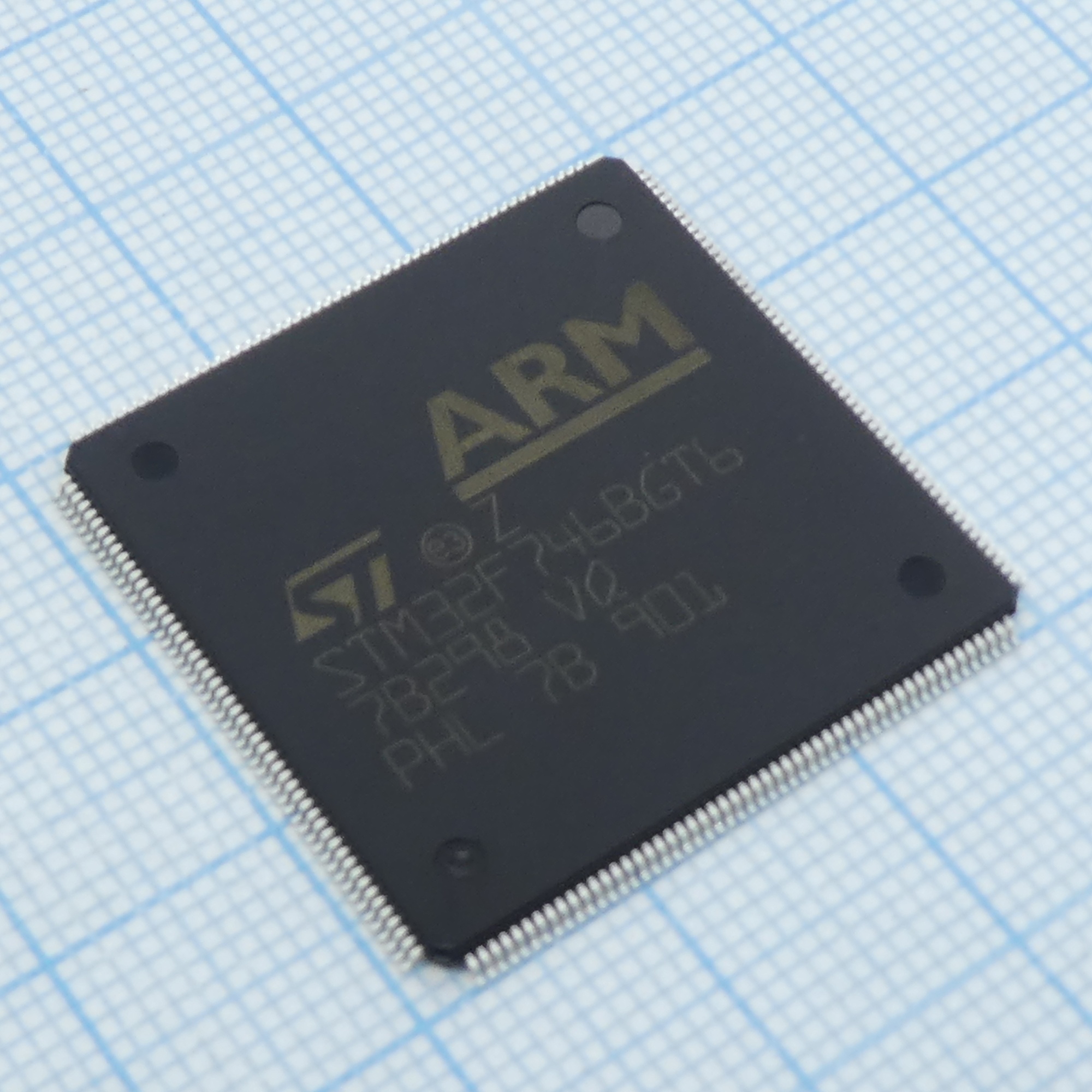 STM32F746BGT6 - Микроконтроллер STM 32-бит ядро ARM Cortex-M7  462DMIPS/2 1мБ Флэш-память  LQFP 208