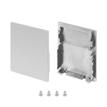 Заглушка SL-LINE-4050-3L-MIDDLE глухая 044673 - Пара серых заглушек для профиля SL-LINE-4050-3L-2000. В комплекте 2 глухие заглушки для среднего уровня установки экрана (положение middle). Цена за 1 комплект.