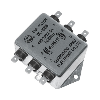 DL-5EB - Трехфазный сетевой фильтр 3х5А 250В