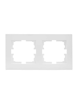 Рамка 2-местн. горизонт. VESNA бел. 742-0200-147