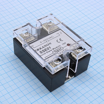 Твердотельное реле, без колодки SSE01 - Твердотельное реле, однофазное, максимальный ток нагрузки: 10A, коммутируемое напряжение: 4 - 480VAC, управляющее напряжение: 3 - 32VDC