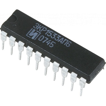 ЭКР1533АП6 - 8-канальный двунаправленный формирователь с 3 состояниями на выходе,