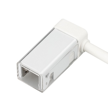 Коннектор питания ARL-MOONLIGHT-1213-CON-POWER-LR-WH 028061 - Герметичный коннектор питания для гибкого неона MOONLIGHT, сечение 12х13мм, цвет белый. Левый вывод провода. Подключение питания без пайки, IP54, длина провода питания 500мм.