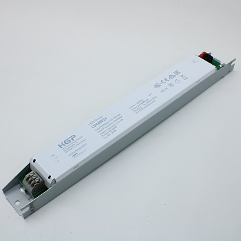 LV60W24 - AC-DC, 60Вт, IP20, вход 176…264В AC/170-275VDC, выход 24В/2,5А, ККМ (PF?0.95), изоляция 1кВ, пластиковый корпус 250*31*21mm, -25…+50°С