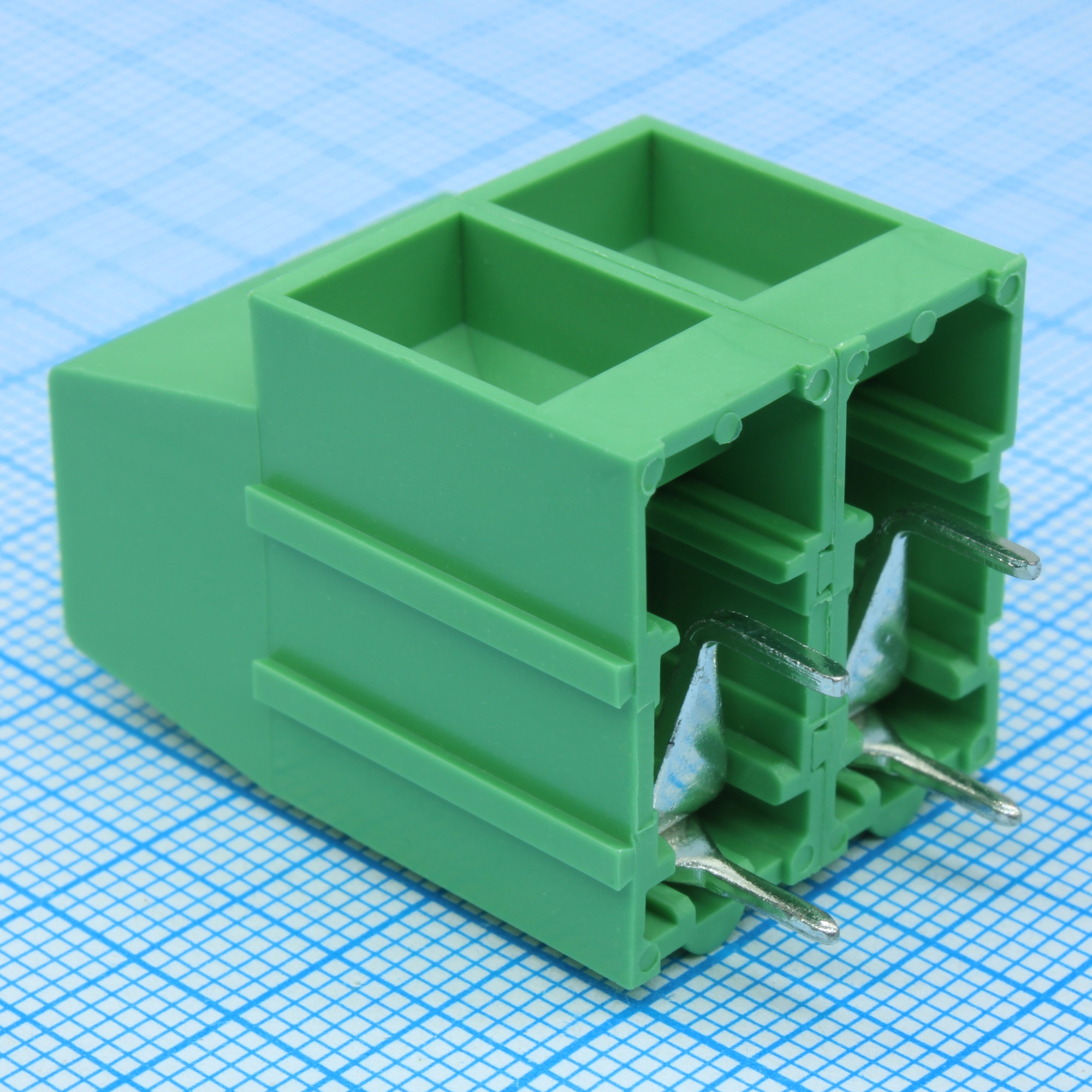 DG136HT-10.16-02P-14-00A(H) - Винтовой клеммный блок c рельефной обоймой, 2 контакта. Серия DG136HT-10.16