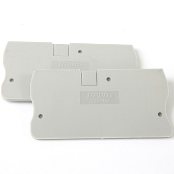 Торцевая крышка UJ5-6G - Торцевая крышка для клемм UJ5-6, цвет: серый