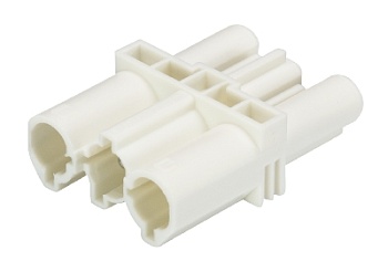 Переходник GESIS GST 18i3Z 1P1 WS - Соединитель вилка/розетка, 3 полюса, серия gesis GST18i3, номинальное напряжение: 250V, номинальный ток: 20А, цвет: белый