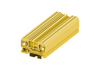 Проходная клемма 225925 - Проходная клемма, TA2.5, тип фиксации провода: пружинный, номинальное сечение: 2,5 мм кв., 24A, 800V, ширина: 5 мм, цвет: желтый, тип монтажа: DIN 35