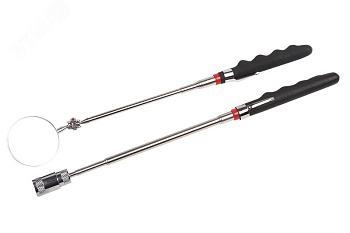 Магнит телескопический и зеркало набор - Набор из двух предметов, длина 190-825мм, вес удержания до 3.6кг