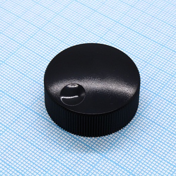 41026-3 - Ручка пластик, на вал 6мм, D31мм