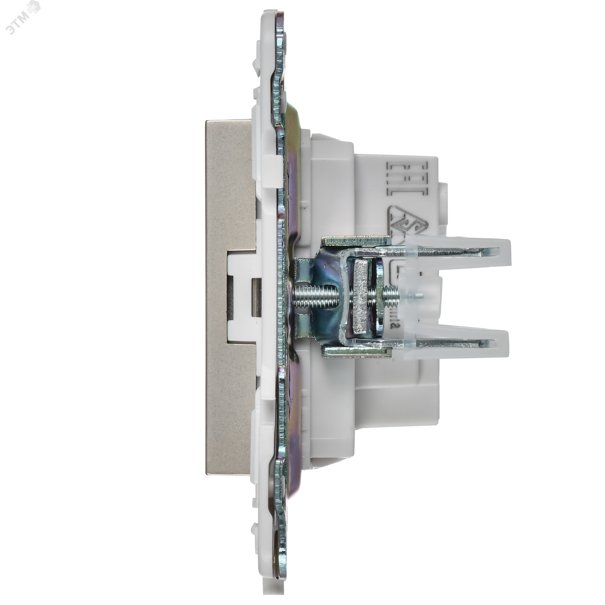 SKANDY Розетка без заземления без защитных шторок 10А SK-R02Sh шампань IEK SK-R10-10-K37