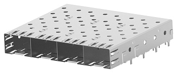 1658744-3 - Корпус разъемов SFP счетверенный металлический