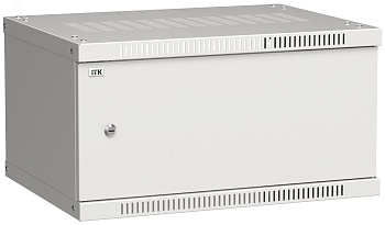Шкаф LINEA WE 6U 600x450мм дверь металл серый LWE3-06U64-MF