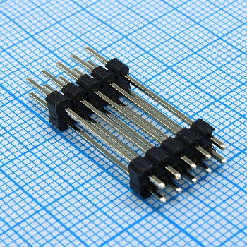 DS1029-04-2X5P8BVB70-B - Соединитель штыревой  2х5 контактов шаг 2,54мм