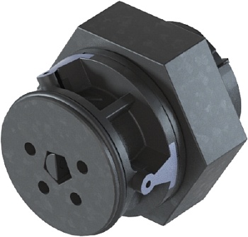 Разъем RST08i5/4S B1 M02HL SG - Розеточный разъем в панель М16,6, IP68(69k), 4 полюса, цвет: серый, номинальные характеристики: 250V/400V 8A, серия gesis RST MICRO