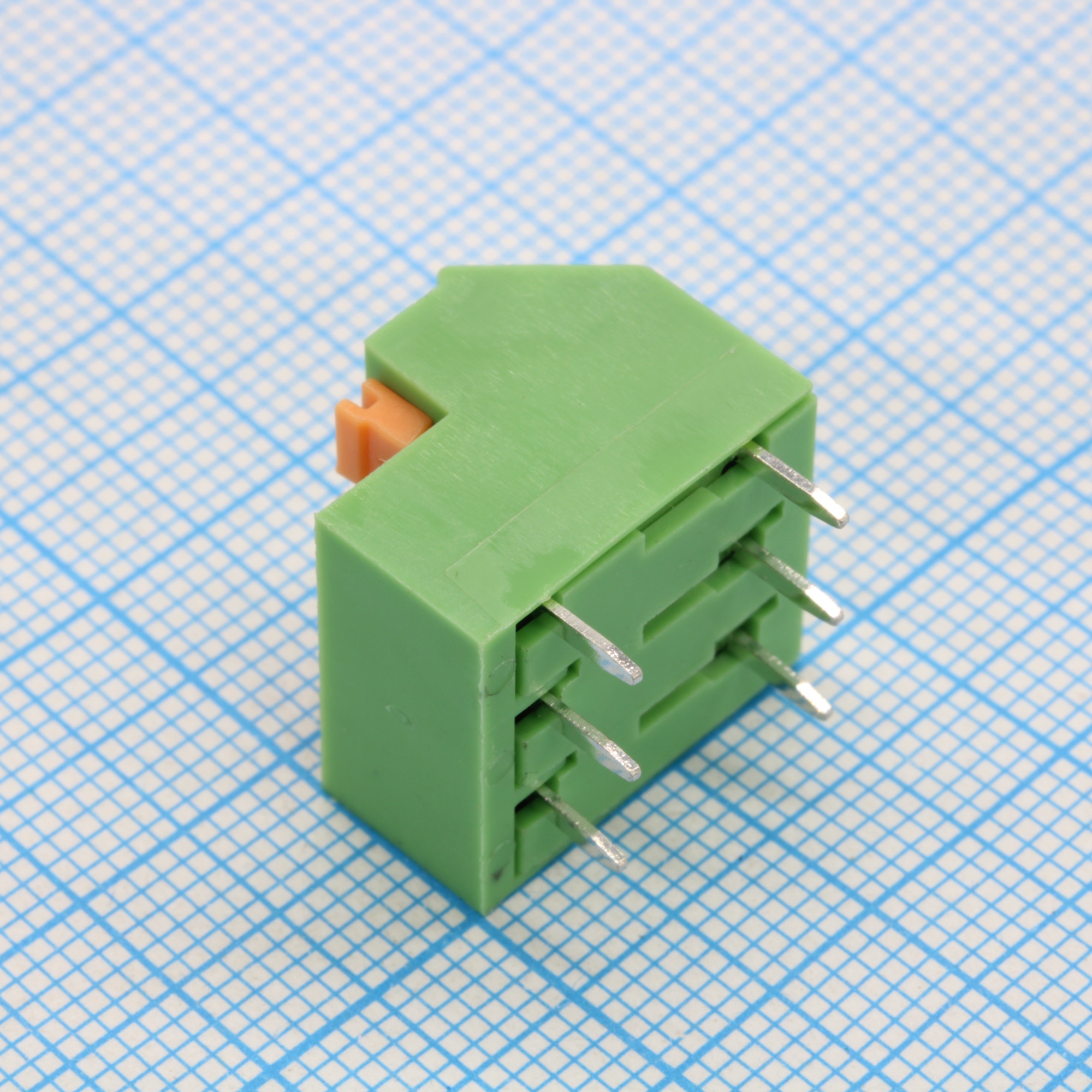 GT237-5.08-03P-14-00 - Нажимной безвинтовой клеммный блок 3 контакта. Зажим типа торцевой контакт. Серия GT237-5.08