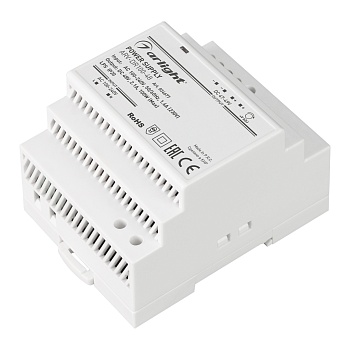 Блок питания ARV-DR100-48 (48V, 2.1A, 100W) 034677 - Источник напряжения с гальванической развязкой для светодиодных изделий. Входное напряжение 100-240 VAC. Выходные параметры: 48 В, 2.1 А, 100 Вт. Негерметичный пластиковый корпус IP 20 для установки на 