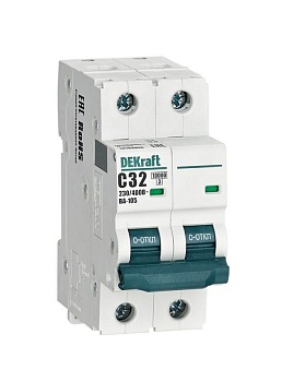 Dekraft Автоматический выключатель ВА105-2P-032A-C