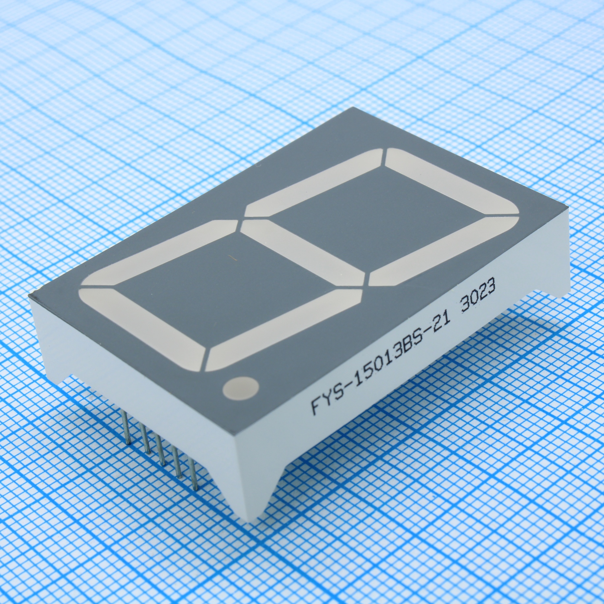 FYS-15013BS-21 - 1 разрядный индикатор 38,1мм/красный/660нм/15-20мкд/ОА