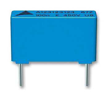 B32672Z4105K189 - Конденсатор металлоплёночный полипропиленовый 1мкФ 450В ±10% ( 18х11х18.5мм) радиальный 15мм 125°С автомобильного применения лента на катушке