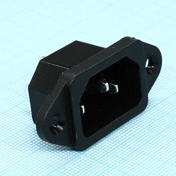 L-KLS1-AS-301 - 220V вилка на блок крепление винтами 3контакта
