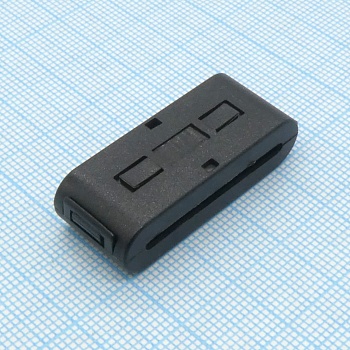 FU 33,5x6,8x28x12-1,8 - EMI фильтр, феррит для плоского кабеля, размер 36х9,4х14,8мм, под кабель 28х2мм, импеданс 105 Ом при 100 МГц