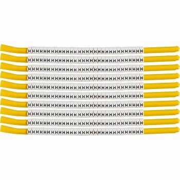 brd133317 - SCN-18-H клипсы белые, 300шт/упак, для провода 4,6-5,9мм диаметра, легенда H