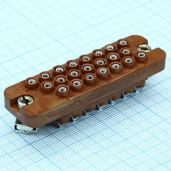 РП10-22 З-О розетка - Соединитель  низкочастотный, прямоугольный, внутреннего монтажа