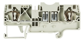 Клемма предохран. WKFN 4 FSI - Предохранительная клемма, тип фиксации провода: пружинный, номинальное сечение: 4 мм кв., 400V, ширина: 6 мм, цвет: серый, тип монтажа: DIN 35