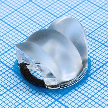 AFL16D9H2090G - Линза с клеевой основой для светодиода 3535/3030/2835, 20°x90°, D=16mm  H:9mm