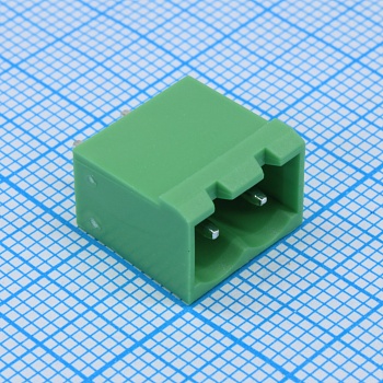 2EDGVC-5.08-02P-14-100A(H) - Разъемный клеммный блок на плату, 2 контакта. Серия 2EDGVC-5.08