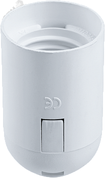 Патрон подвесной Е27 пластик белый 19442