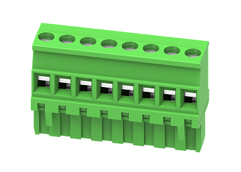 Розеточный разъем на кабель MC-RE5.0V19C-0001 - Розеточный разъем, угловой, на кабель, шаг: 5.0 мм, 19 полюсов, фиксация провода винтовая, исполнение: стандартное, 320V, 12A, цвет: зеленый