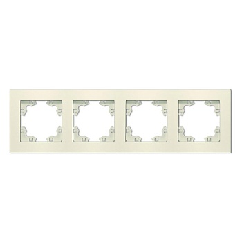 Рамка 4-м Афина универс. сл. кость (ivory) A0046-I