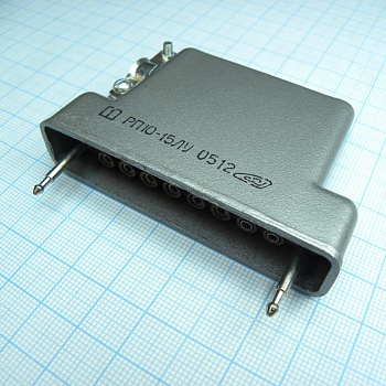 РП10-15 ЛУ розетка с/к - Соединитель  низкочастотный, прямоугольный, внутреннего монтажа