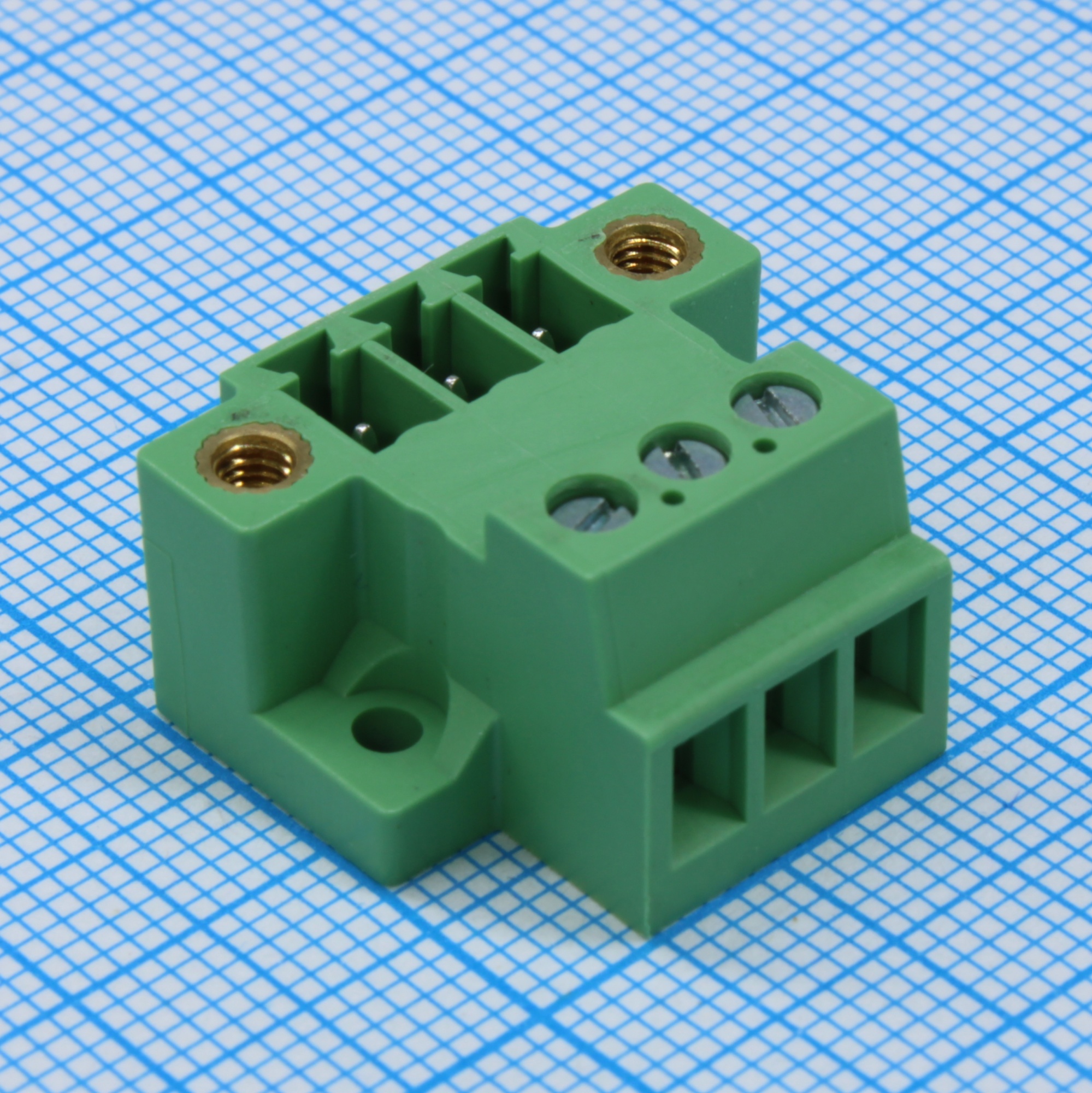 15EDG-GBM-3.81-03P-14-00A(H) - Разъемный клеммный блок монтаж на поверхность серия 15EDG-GBM шаг 3.81мм 03 контакт(-ов)
