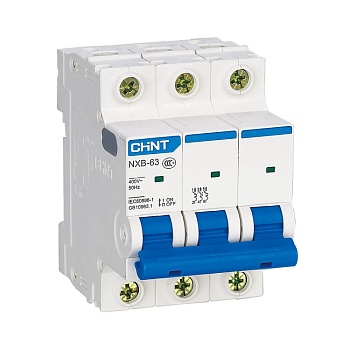 Выключатель автоматический модульный 3п D 20А 4.5кА NXB-63S CHINT 296841