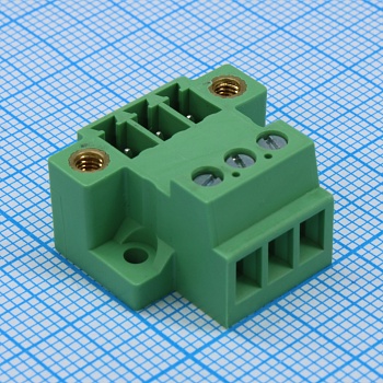 15EDG-GBM-3.81-03P-14-00A(H) - Разъемный клеммный блок монтаж на поверхность серия 15EDG-GBM шаг 3.81мм 03 контакт(-ов)