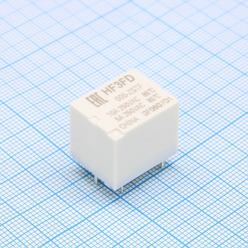 HF3FD/005-ZSTF - Реле силовое 10А одна группа на переключение катушка 5В