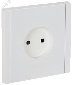 FORTE&PIANO Розетка 1-местная без заземления с защитными шторками винтовое крепление 10А FP217 белый IEK FP-R13-10-K01