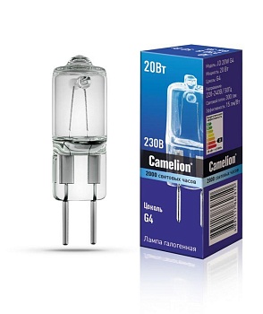 Лампа галогенная JD 20Вт капсула g4 3000К 240В g4 10405