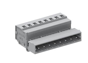 Вилочный разъем на кабель 450421/030 - Вилочный разъем, прямой, на кабель, шаг: 5.0 мм, 21 полюс, фиксация провода пружинная, исполнение: с якорными защелками в панель, 320V, 12A, цвет: серый Вилочный разъем на кабель 450421/030 - Вилочный разъем, прямой, на кабель, шаг: 5.0 мм, 21 полюс, фиксация провода пружинная, исполнение: с якорными защелками в панель, 320V, 12A, цвет: серый
