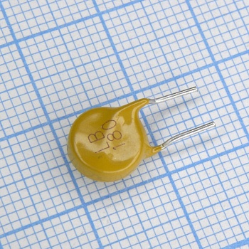 LB180F - Самовосстанавливающийся предохранитель PTC 0.18A(hold) 0.36A(trip) 250V 10A 1W 21s 0.8Ohm, радиальные выводы, 11 X 13.6 X 4.6mm, россыпью