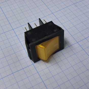 SWR 202-2C7 Ч/Ж IRS - Переключатель клавишный с подсветкой