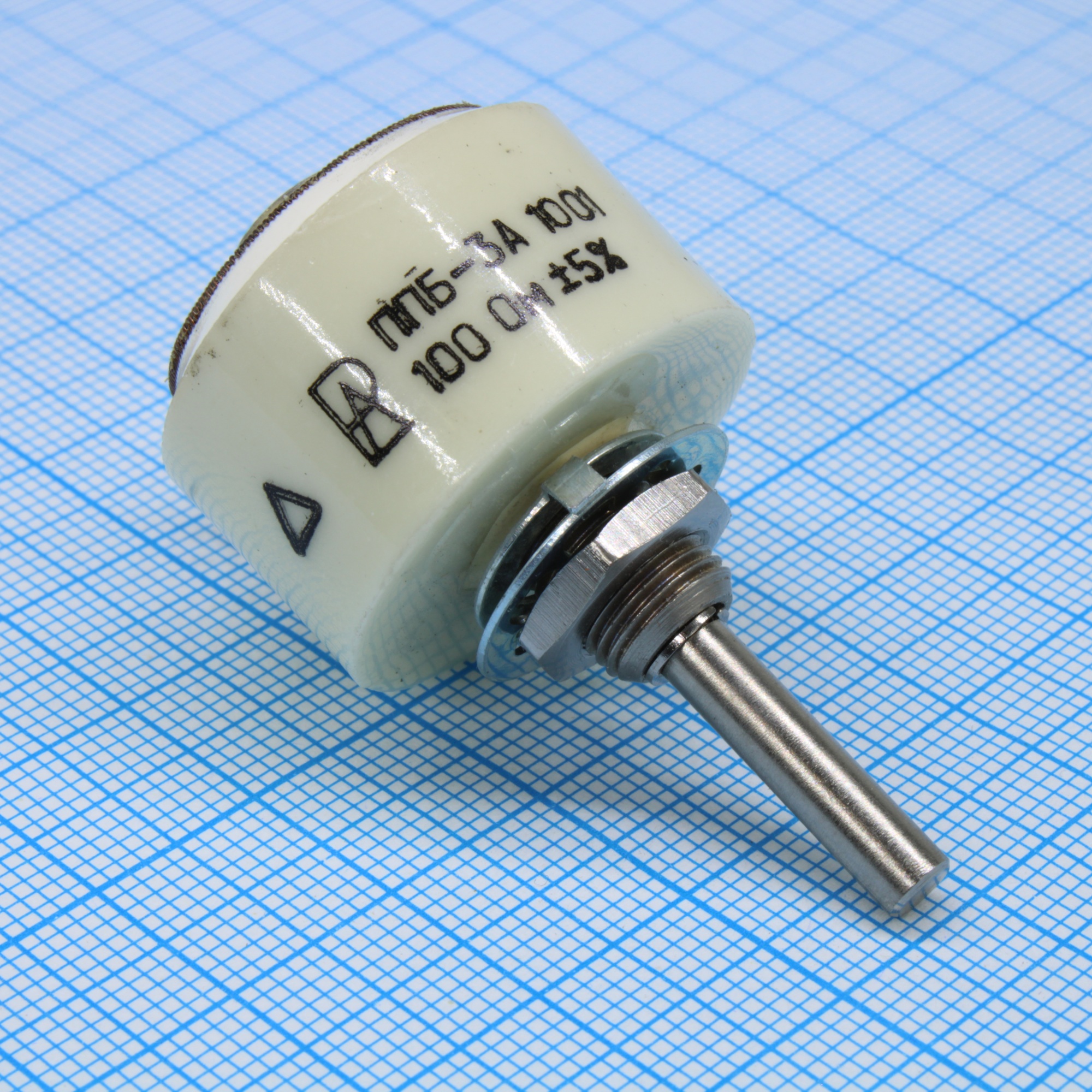ППБ-3А     100 ±5% - Резистор переменный проволочный 100Ом ±5% 3Вт