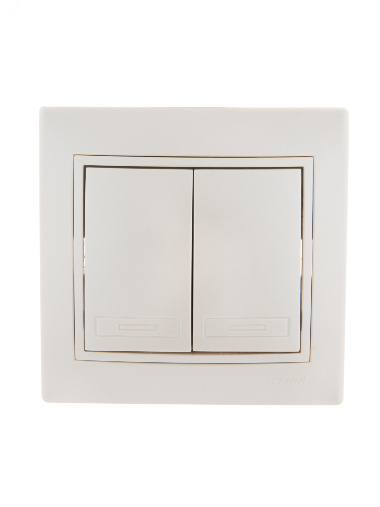 Выключатель 2-кл. СП Mira 10А IP20 со вставкой жемчуж./бел. перламутр. 701-3030-101