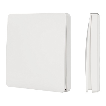 INTELLIGENT ARLIGHT Панель TUYA-228-1-RF-SUF (kinetic, 433MHz) 033667 - Накладная клавишная белая пластиковая панель. Включение/выключение, диммирование одной группы света. Работает на частоте 433Мгц. Совместима с реле и диммерами серии TUYA-***-WF и TY-*