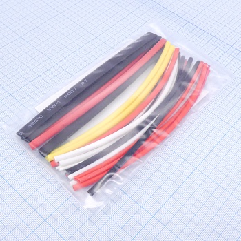 Набор термоусаживаемых трубок 150мм - Температура усадки от +70 до +125 градусов, коэффициент усадки 2:1