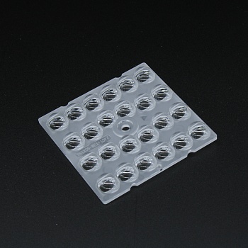 ALST50D24LEDT3M - Групповая квадратная линза на 24 светодиода 3030/2835 эфф=93%, диаграмма T3M,  50x50mm   H:3.79mm, PC