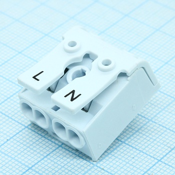 DG238-10.0-02P-19-01A(H) - Электромонтажный клеммник на 2 контакта.